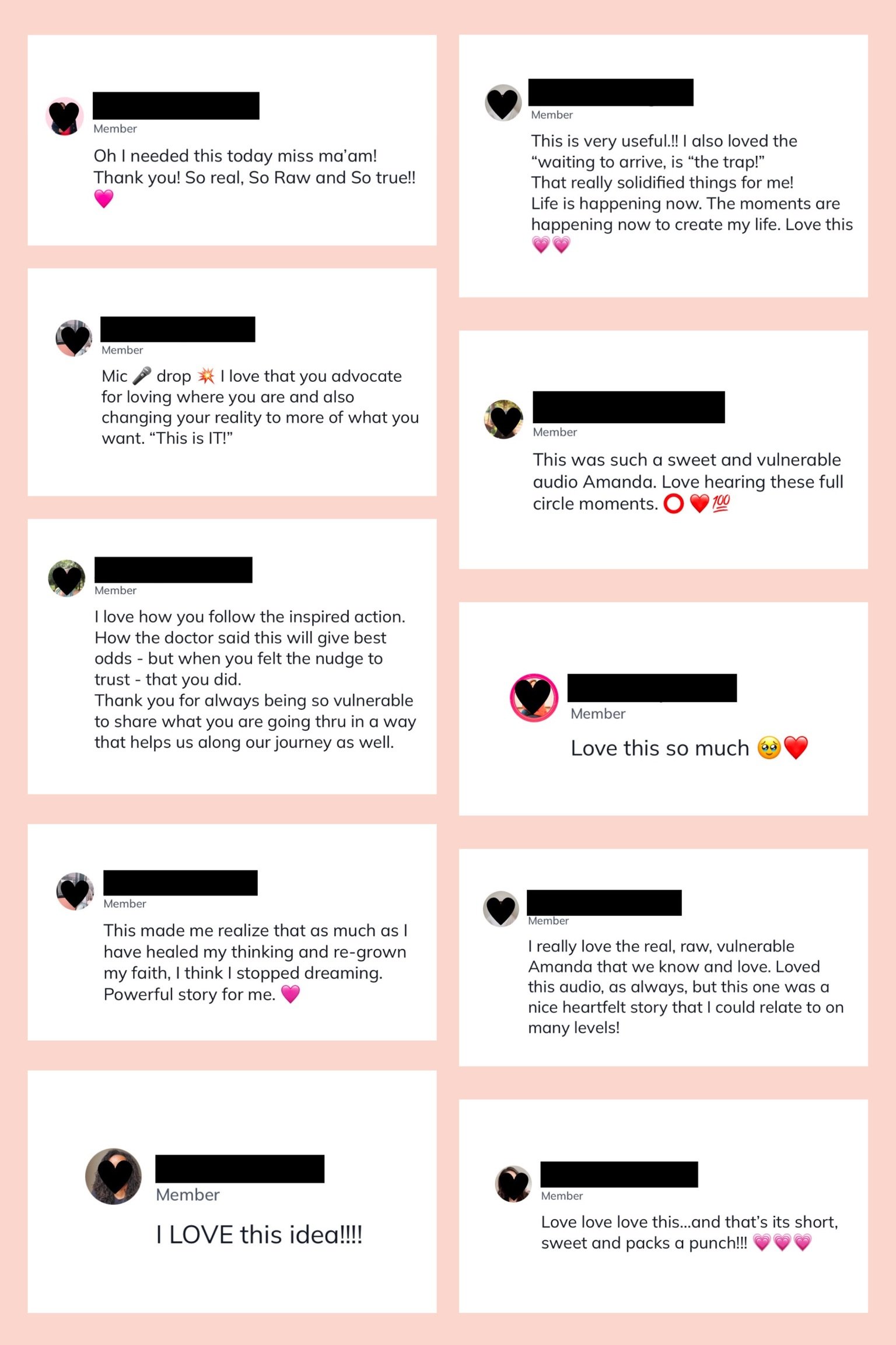 The Vibe Feedback Testimonial Collage - 7