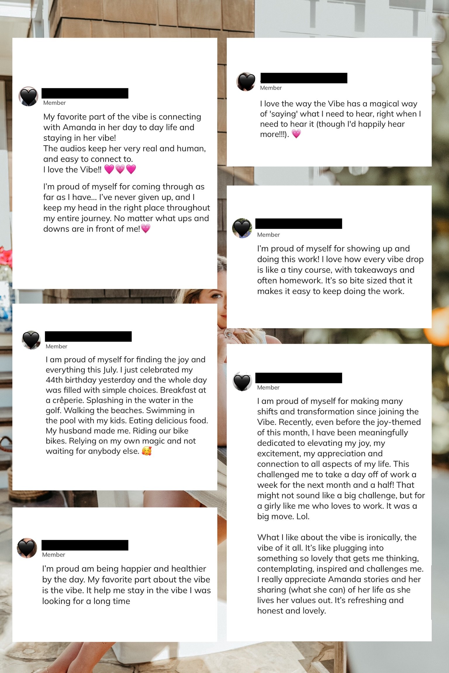 The Vibe Feedback Testimonial Collage - 13