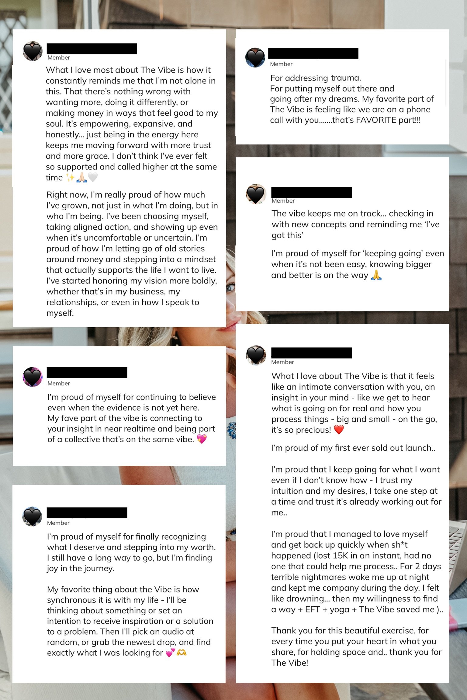 The Vibe Feedback Testimonial Collage - 14
