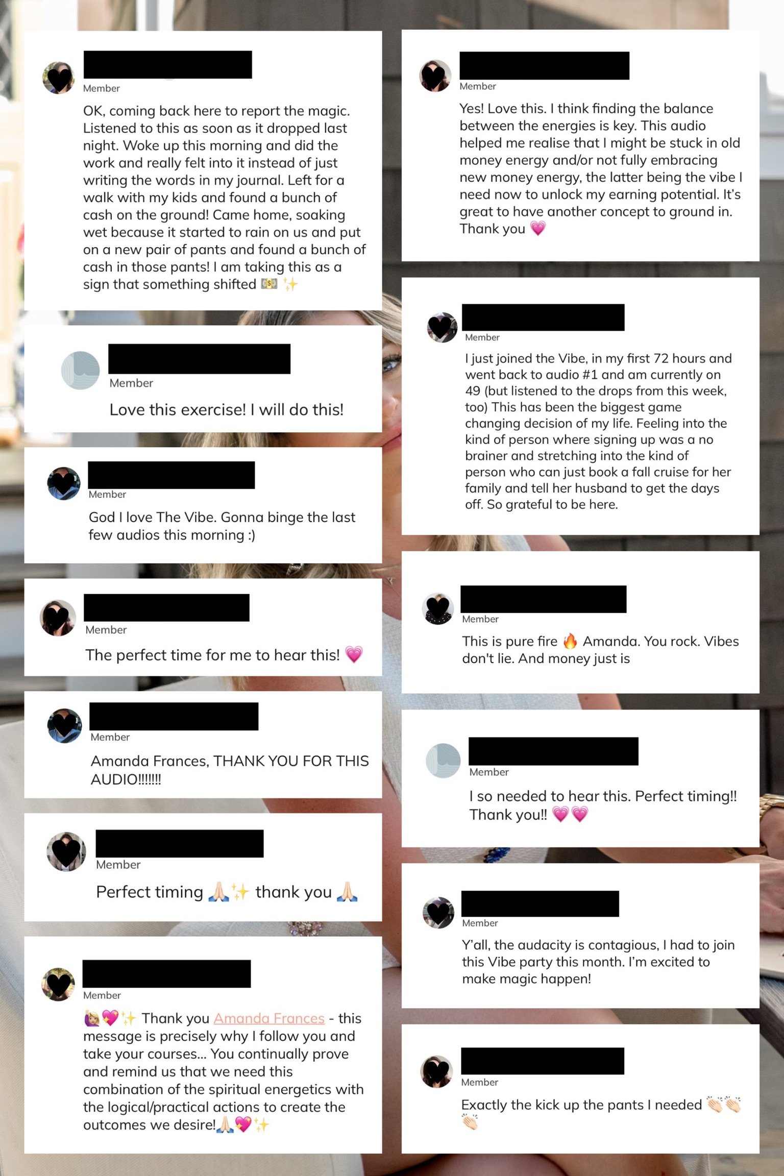 The Vibe Feedback Testimonial Collage - 16